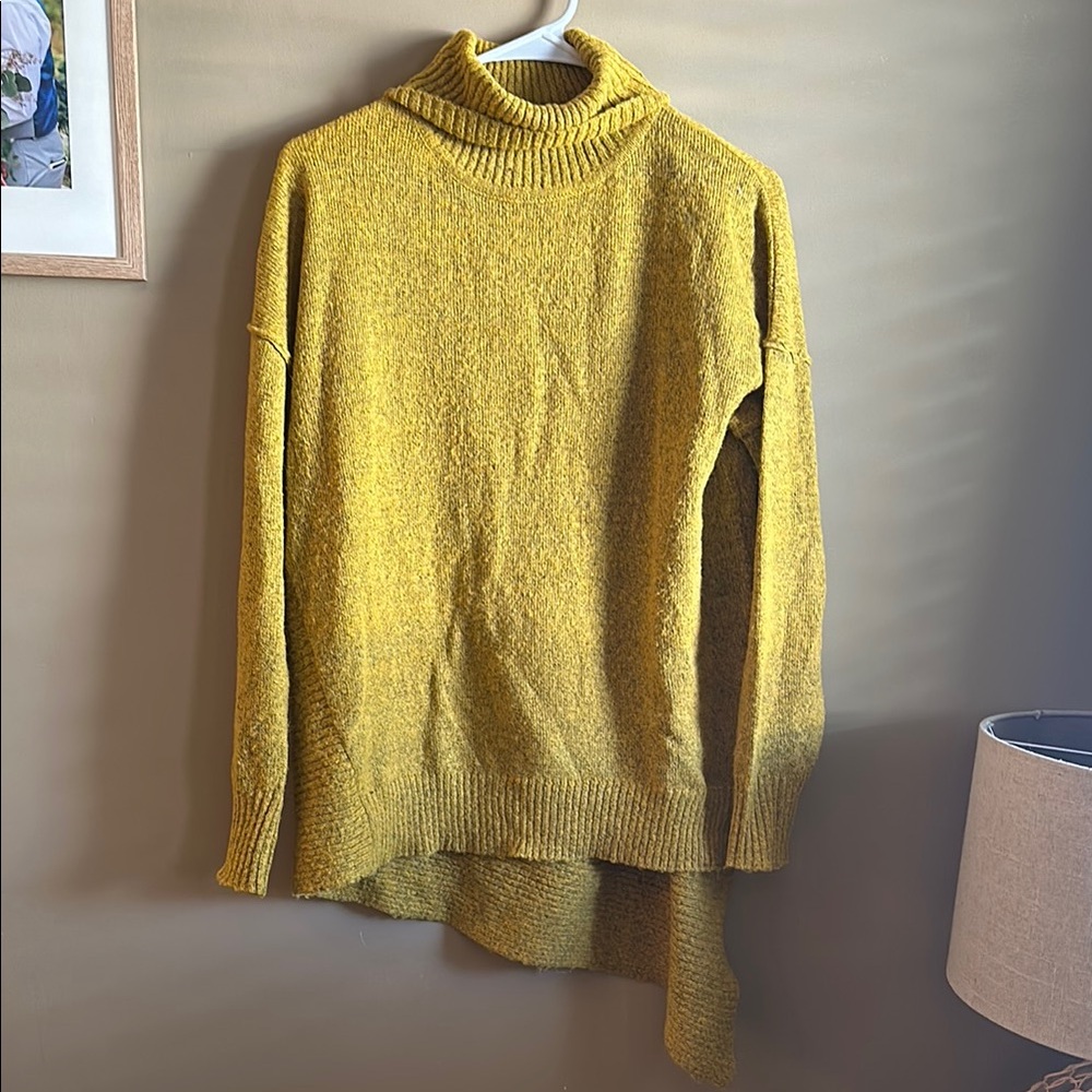 Cozy Mustard Yellow Turtleneck Sweater